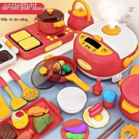[SALE]Đồ Chơi Trẻ Em Nhà Bếp Đồ Chơi Bé Gái Cho Bé Nấu Ăn Mô Phỏng Nồi Cơm Điện Bộ Nồi Cơm Điện Dụ