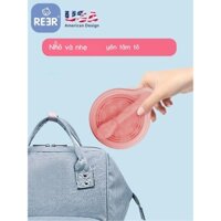 [SALE]REER Bát gấp bằng silicon Bộ đồ ăn cho bé Bộ đồ ăn cho bé đi chơi Bát thức ăn bổ sung Di động Bát ăn trẻ em chống