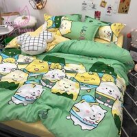 Sales Chính Hãng- Set Chăn Ga Gối Đệm Poly Cotton 100% Cao Cấp Baby- BST Chăn Ga Gối Cotton Poly