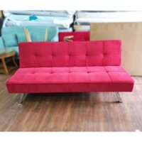 [Sales] Ghế sofa giường đa năng - sofa bed vải nhung màu đỏ