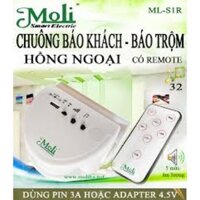[Sales off] Chuông cửa báo khách - báo trộm cảm biến hồng ngoại có remote điều chỉnh thương hiệu MoLi siêu rẻ