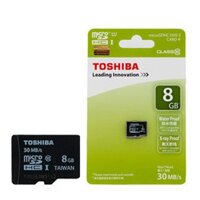 [Sales off] Thẻ nhớ Micro SD 8GB TOSHIBA CLASS 10  Bảo hành 12 Tháng siêu rẻ