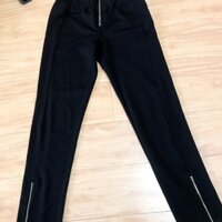 🌺SALES SHOCK SET CUỐI: QUẦN LEGGING ĐEN CÓ KHOÁ DỨOI GẤU , CẠP CHUN💥