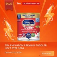 (SALET12) Sữa Enfagrow Premium Toddler Next Step Natural Milk Powder 32Oz 907g