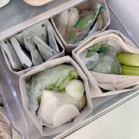 [Salimroom] Giỏ Tyvek Túi Bảo Quản Chống Nước Túi Giấy Kraft Trái Cây Tủ Lạnh Sắp Xếp