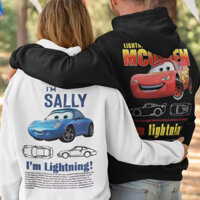 Sally Tôi Là Lightning Cars Mcqueen Áo Khoác Nam Nữ Áo Thời Trang Đồ Họa Bỏ Túi Áo Sơ Mi Tay Dài