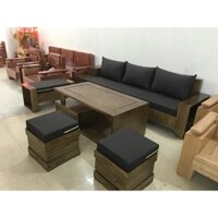 Salon gỗ sồi tự nhiên