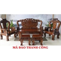 Salon gỗ tràm tựa bát mã