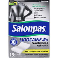 Salonpas Lidocaine Pain Relieving Gel Patch 3 Pack (15 Patches Each) Peace of Mind for Parents and Caregivers