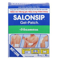 Salonsip gel-patch, dùng cho đau lưng đơn thuần, bầm tím, bong gân