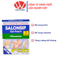 Salonsip Gel-Patch - Hỗ trợ giảm đau cơ, đau khớp, bầm tím, bong gân, căng cơ - 8 Túi x 3 Miếng dán - VIC Ph