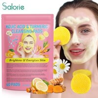 Salorie Kojic Acid Nghệ Tẩy Trang Miếng Bọt Biển Nén Mặt Làm Sạch Tẩy Tế Bào Chết Nhẹ Nhàng Không Kích Ứng