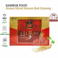 Sâm lát mật ong Sambok Food Honey Sliced Korean Red Ginseng 200g Hàn Quốc, Hồng sâm thái lát tẩm mật ong