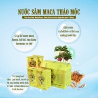 Sâm Maca Peru thảo mộc- Cân bằng nội tiết - hỗ trợ sức khỏe- 30 gói x 70ml