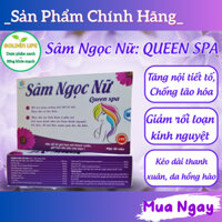 Sâm Ngọc Nữ QUEEN SPA hỗ trợ Tăng Nội Tiết Tố Nữ, Giảm lão Hóa, Hạn Chế Các Triêu Chứng Tiền Mãn Kinh – Hộp Vỉ 30 viên