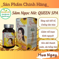 Sâm Ngọc Nữ QUEEN SPA hỗ trợ Tăng Nội Tiết Tố Nữ, Giảm lão Hóa, Hạn Chế Các Triêu Chứng Tiền Mãn Kinh – Hộp 30 viên