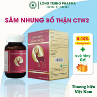 Sâm Nhung Bổ Thận CTW2 Hỗ trợ bổ thận, tăng cường chức năng thận ở cả nam và nữ (Hộp 40 viên)