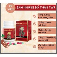 SÂM NHUNG BỔ THẬN TW3 bổ thận, cố tinh, bổ thận tráng dương, dùng cho cả nam và nữ