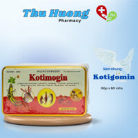 Sâm nhung Kotimogin/ Kotigomin Gold - Viên uống Đông trùng Hạ thảo giúp tăng cường sức khỏe - Hộp 60 viên - NT Thu Hương