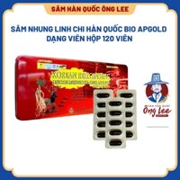 Sâm nhung linh chi Hàn Quốc Bio Apgold dạng viên hộp 120 viên