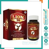 Sâm nhung tăng cường sinh lý bổ thận nam Lion 30 giảm xuất tinh sớm tiểu đêm cho đàn ông mãnh lực tuổi 30 tw3 - Hộp 30v