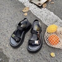 (SẴM SIZE 36 - HÀNG ORDER) Dép sandals B05 đế trâu 4cm 2 màu da bóng mùa hè năng độn V& _