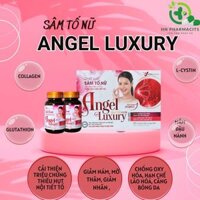 SÂM TỐ NỮ ANGEL LUXURY cải thiện triệu chứng thiếu hụt nội tiết bổ sung colagen làm đẹp da sáng min . hộp 2 lọ 60v