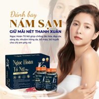 Sâm Tố Nữ NGỌC HOÀN PLUS X3 TÁI HỒI XUÂN Phiên Bản Cao Cấp hổ trợ nội tiết tố nữ 1 hộp 2 lọ unicare