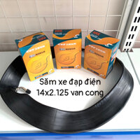 Săm xe đạp điện 14x2.125, size 14inch van cong, ruột xe đạp điện