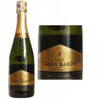 Sâmbanh Gran Baron Cava Brut Tây Ban Nha 12%vol 750ml nhập khẩu nguyên thùng