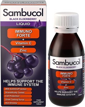 Tăng đề kháng cho trẻ trên 3 tuổi Sambucol immuno forte 120ml