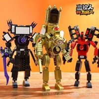 Same Day Shipment—Titan Clock King Compatible with Lego Bricks Titan TV Man Toilet Man Speaker Man Assembly Children's Toy for Boys PGI5