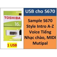 Sample cho đàn Organ PSR-S670 + Tất cả dữ liệu đi show