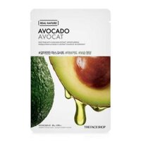 (Sample) Mặt Nạ Giấy Phục Hồi Ẩm THEFACESHOP REAL NATURE AVOCADO (1pcs)