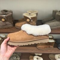 Sampo Tower Times Special ugg Giày bốt len nữ đế dày Giày bốt tuyết ống thấp len trượt trên da cừu tích hợp giày bốt tuyết
