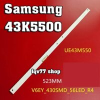 Samsung 43M5500 - Thanh viền 56 led 523mm cho tivi Samsung UA43M5500 43K5000 43K5500 43k6300 V6EY_430SM0_56LED_R4