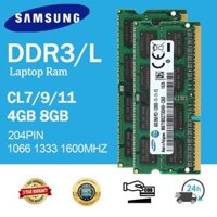 Samsung 4GB 8GB DDR3 RAM DDR3L PC3L 1066Mhz 1333Mhz 1600Mhz 8500S 10600S 12800S RAM máy tính xách tay Bộ nhớ máy tính xách tay