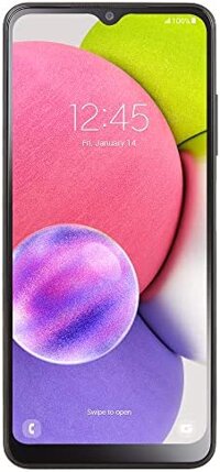 Samsung Galaxy A03s Tracfone, 32GB, màu Đen - Điện thoại thông minh trả trước bị khóa.