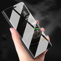 Samsung Galaxy A3 A5 A7 2017 Case Clear Smart View Flip Mirror Cover Stand