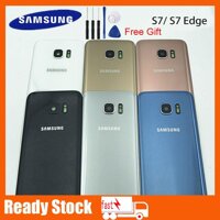 SAMSUNG Galaxy S7 S7 Plus G930F G935F Pin Nắp lưng Pin Nắp phía sau Vỏ hộp phía sau Thay thế ống kính Camera phía sau Ốp lưng kính phía sau