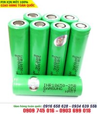 Samsung INR18650-25R; Pin sạc lithium 3.7v Samsung INR18650-25R 2500mAh /Dòng xả 20A