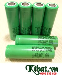Samsung INR18650-25R; Pin sạc lithium 3.7v Samsung INR18650-25R 2500mAh _Discharge 20A