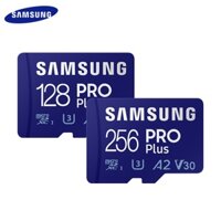 Samsung PRO Plus MicroSDXC 128GB 256GB 512GB V30 A2 UHS-III Thẻ Nhớ Đọc Max 160MB / s Thẻ TF Có Bộ Chuyển Đổi Micro SD Cho Máy Ảnh 4K