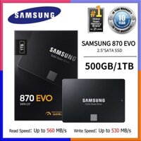 SAMSUNG SSD 870 EVO 500GB 1TB Internal Solid State Disk Hard Drive SATA3 2.5 Laptop Desktop Internal SSD 1 Years Warrant