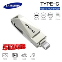 SAMSUNG Usb 3 Trong 1 Dung Lượng 512GB OTG Type-c / IP Cho Điện Thoại / PC / Android