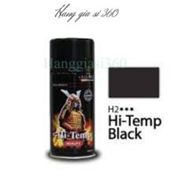 Samurai H1 Samurai H2 - Sơn Xịt Chịu Nhiệt Chống Cháy Cổ Pô Sơn Bếp ga – H2 , H1– Màu đen nhám và màu bạc