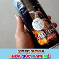 Samurai H2 - Sơn xịt Samurai chịu nhiệt màu đen nhám H2