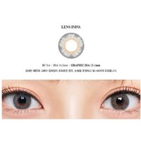 Sẵn 2-2,5-3,0-4-5-5,5-6 độ > Kính áp tròng Kính áp tròng Unicozi gray của Lens Town(hsd 3- 6 tháng)