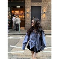 [Sẵn] Áo Sơ Mi Nữ Kiểu Sơmi Công Sở Bánh Bèo Tiểu Thư Form Rộng Có Bigsize Big Size Tay Dài Style Hàn Quốc Nữ Chali A18