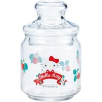 San-Art Sanrio Hello Kitty Glass Canister Kitty Storage Container Approximately 500ml Miscellaneous Goods Sanrio Merchandise Gift Present Made in Japan SAN4218-1